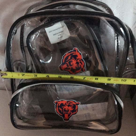 Chicago Bears clear backpack and mini bag 2 in 1 - Picture 5 of 6